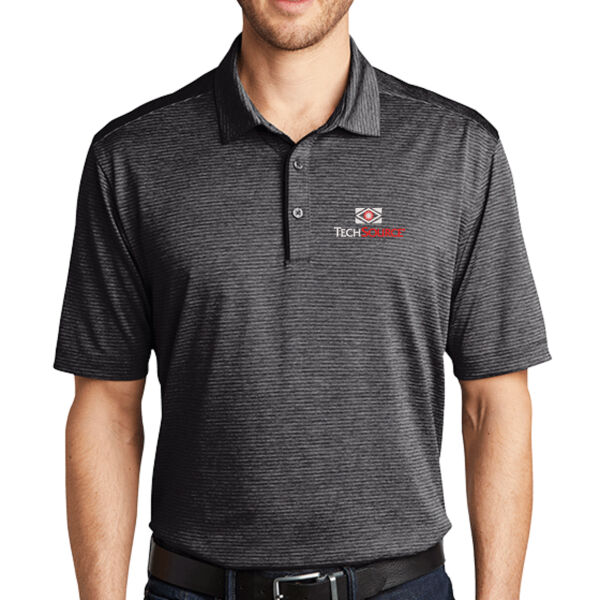 TechSource Embroidered - Shadow Stripe Polo Thumbnail