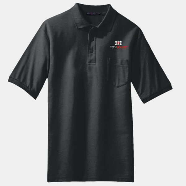 TechSource Embroidered - Silk Touch™ Polo with Pocket Thumbnail