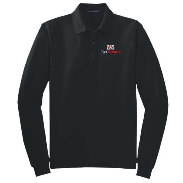 TechSource Embroidered - Tall Silk Touch™ Long Sleeve Polo Thumbnail