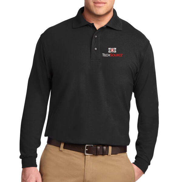 TechSource Embroidered - Silk Touch™ Long Sleeve Polo Thumbnail