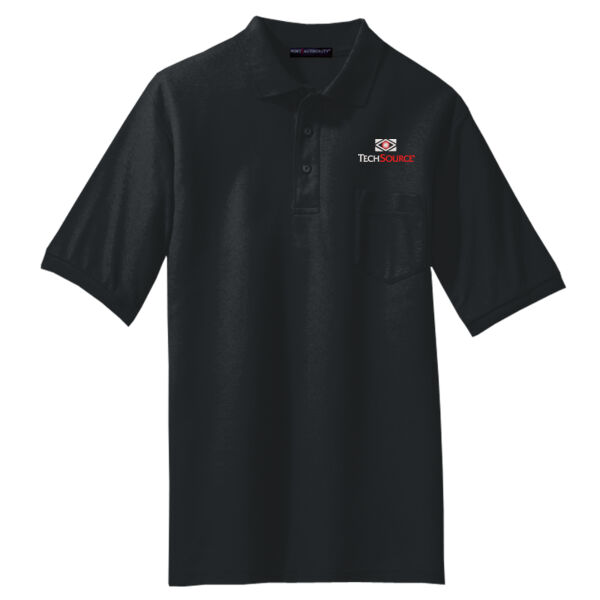TechSource Embroidered - Tall Silk Touch™ Polo with Pocket Thumbnail