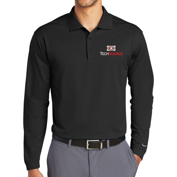 TechSource Embroidered - Long Sleeve Dri FIT Stretch Tech Polo Thumbnail