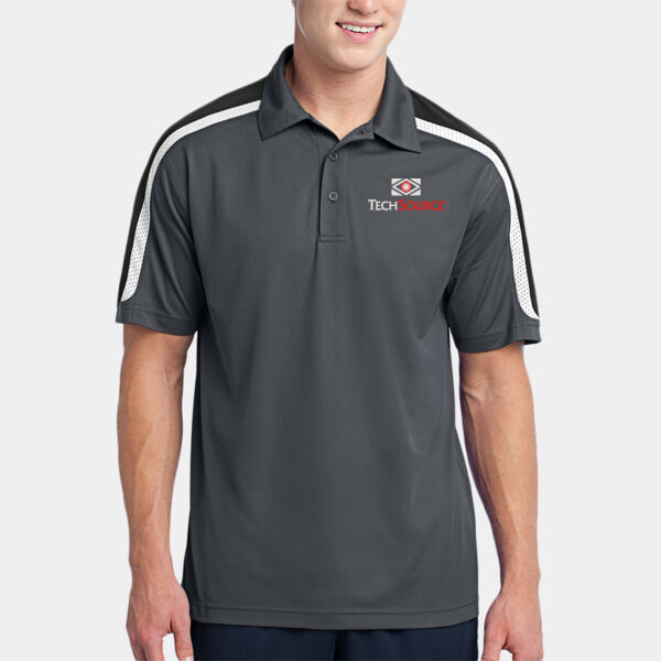 TechSource Embroidered - Tricolor Shoulder Micropique Sport Wick ® Polo Thumbnail