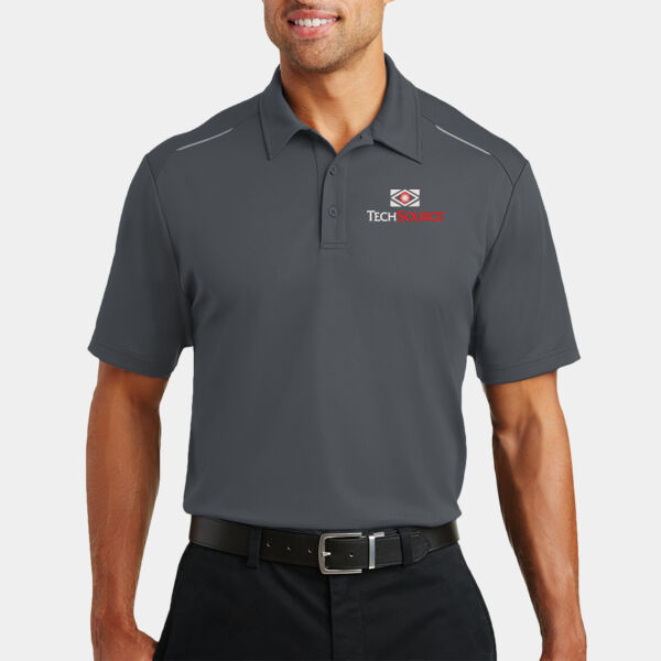 TechSource Embroidered - Pinpoint Mesh Polo Thumbnail