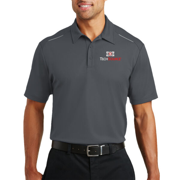 TechSource Embroidered - Pinpoint Mesh Polo Thumbnail