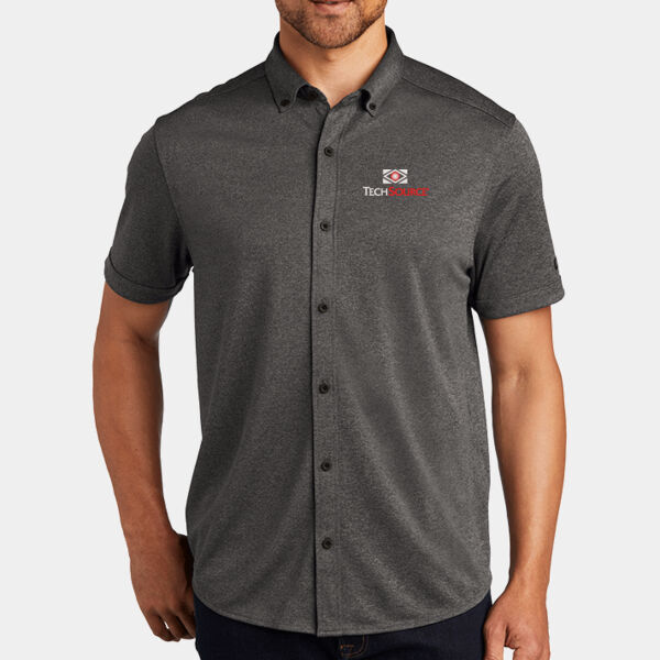 TechSource Embroidered - Gravitate Full Button Polo Thumbnail