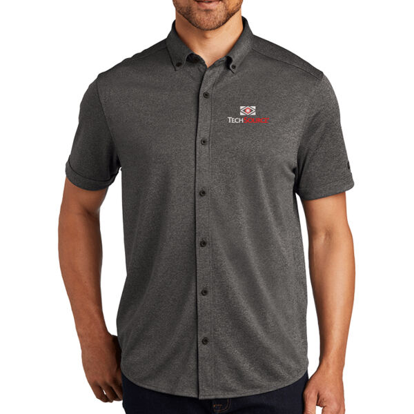 TechSource Embroidered - Gravitate Full Button Polo Thumbnail