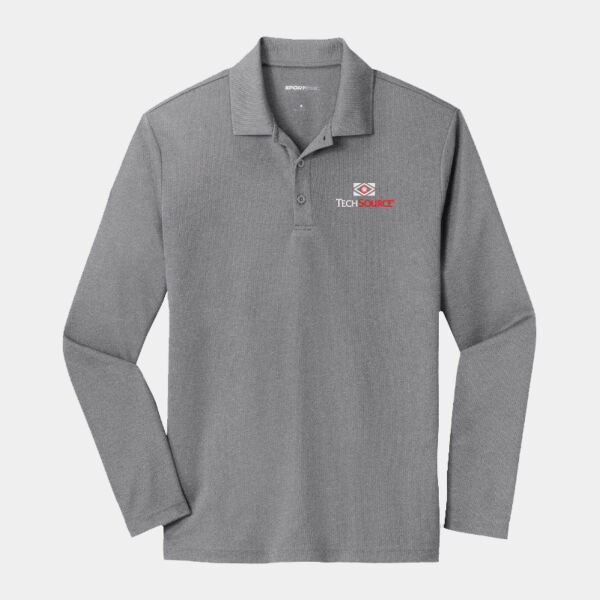 TechSource Embroidered - PosiCharge ® RacerMesh ® Long Sleeve Polo Thumbnail