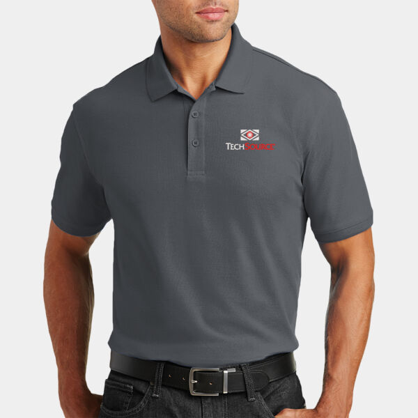 TechSource Embroidered - Tall Core Classic Pique Polo Thumbnail