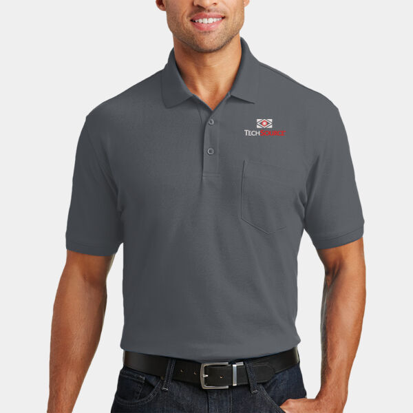 TechSource Embroidered - Core Classic Pique Pocket Polo Thumbnail