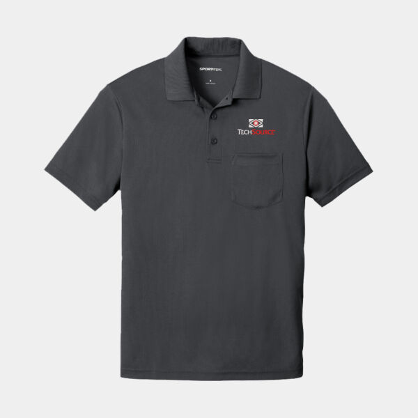 TechSource Embroidered - PosiCharge ® RacerMesh ® Pocket Polo Thumbnail