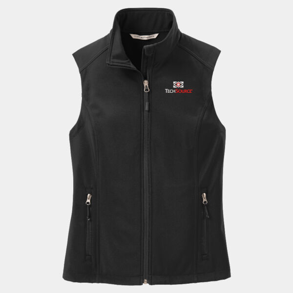 TechSource Embroidered - Ladies Core Soft Shell Vest Thumbnail