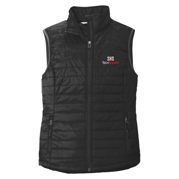 TechSource Embroidered - Ladies Packable Puffy Vest Thumbnail