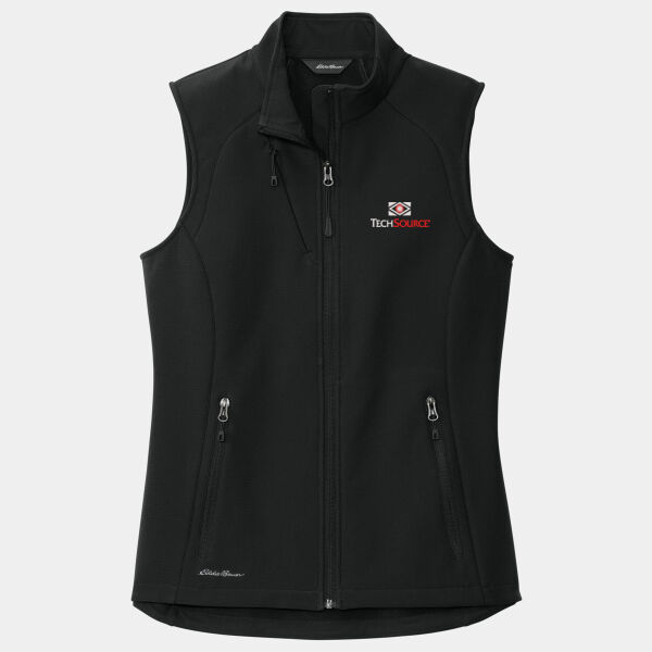 TechSource Embroidered - Ladies Stretch Soft Shell Vest Thumbnail