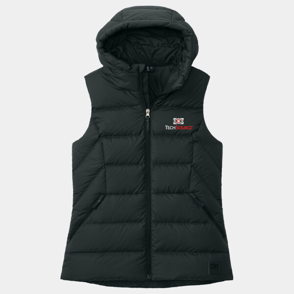 TechSource Embroidered - Women's Coldsnap Hooded Down Vest Thumbnail