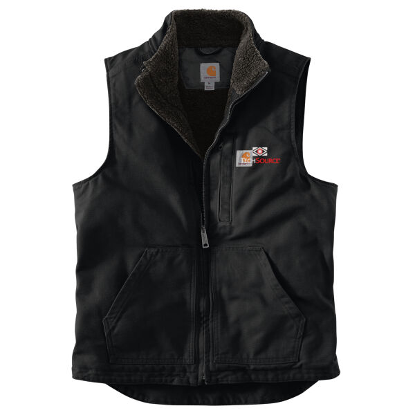 TechSource Embroidered - Sherpa Lined Mock Neck Vest Thumbnail
