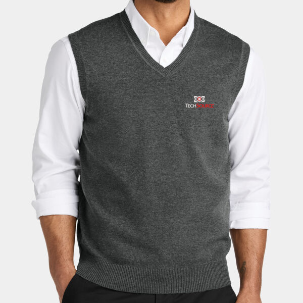 TechSource Embroidered - Easy Care Sweater Vest Thumbnail