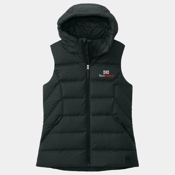TechSource Embroidered - Women's Coldsnap Hooded Down Vest Thumbnail
