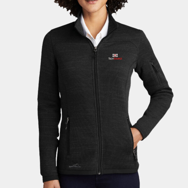 TechSource Embroidered - Ladies Sweater Fleece Full Zip Thumbnail