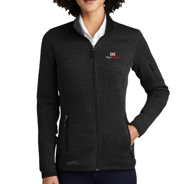 TechSource Embroidered - Ladies Sweater Fleece Full Zip Thumbnail