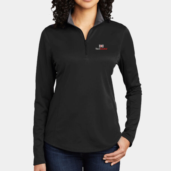 TechSource Embroidered - Ladies Silk Touch ™ Performance 1/4 Zip Thumbnail
