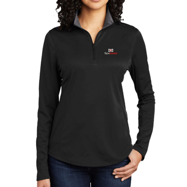 TechSource Embroidered - Ladies Silk Touch ™ Performance 1/4 Zip Thumbnail