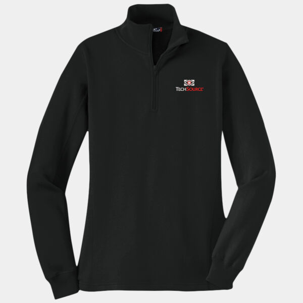 TechSource Embroidered - Ladies 1/4 Zip Sweatshirt  Thumbnail