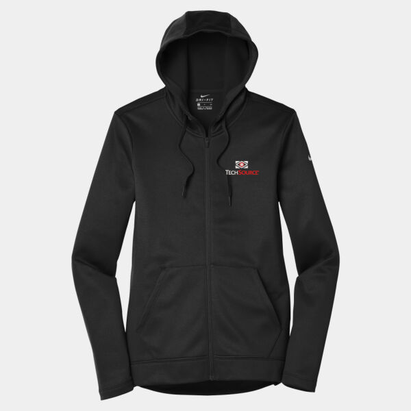 TechSource Embroidered - Ladies Therma FIT Full Zip Fleece Hoodie Thumbnail