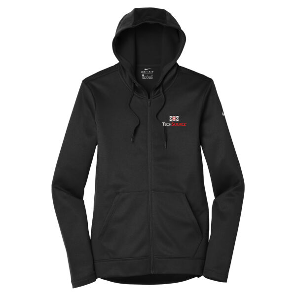 TechSource Embroidered - Ladies Therma FIT Full Zip Fleece Hoodie Thumbnail