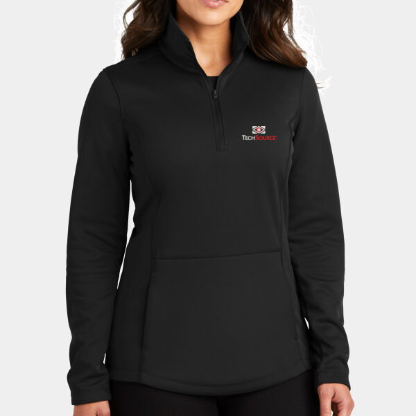 TechSource Embroidered - Ladies Smooth Fleece 1/4 Zip Thumbnail