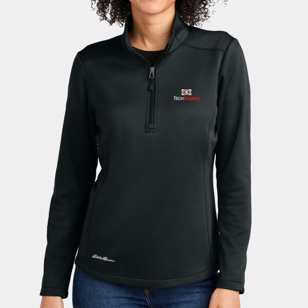 TechSource Embroidered - Women's Smooth Mid Layer Fleece 1/2 Zip Thumbnail