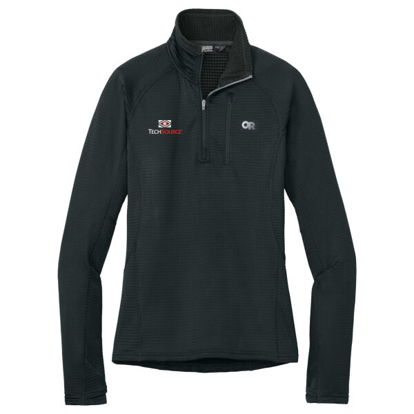 TechSource Embroidered - Women's Tech Grid 1/4 Zip Fleece Thumbnail