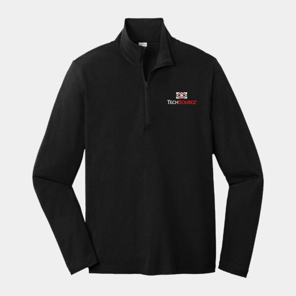 TechSource Embroidered - PosiCharge ® Tri Blend Wicking 1/4 Zip Pullover Thumbnail