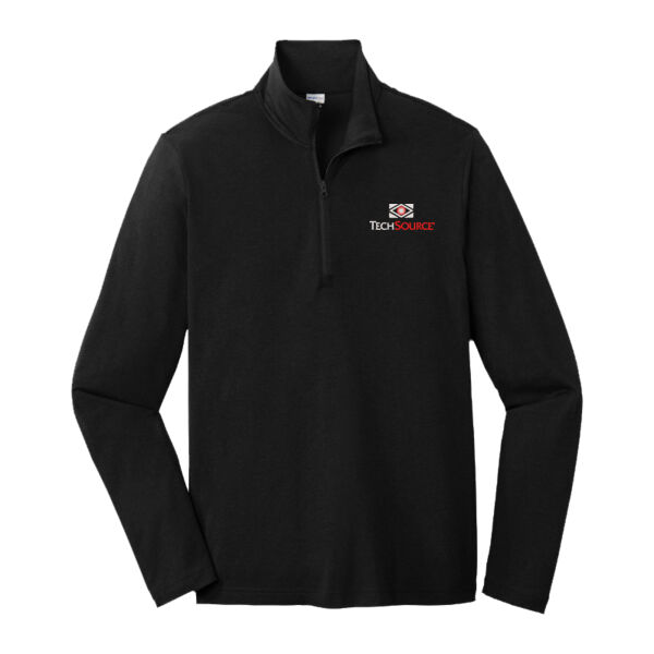 TechSource Embroidered - PosiCharge ® Tri Blend Wicking 1/4 Zip Pullover Thumbnail