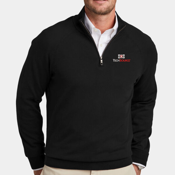 TechSource Embroidered - Cotton Stretch 1/4 Zip Sweater Thumbnail