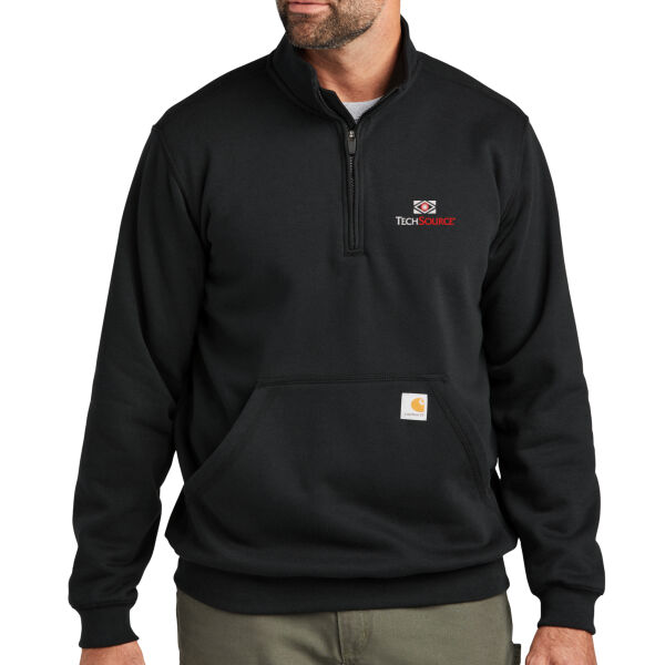 TechSource Embroidered - Midweight 1/4 Zip Mock Neck Sweatshirt Thumbnail