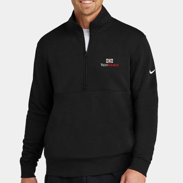 TechSource Embroidered - Club Fleece Sleeve Swoosh 1/2 Zip Thumbnail