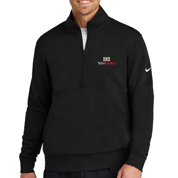 TechSource Embroidered - Club Fleece Sleeve Swoosh 1/2 Zip Thumbnail