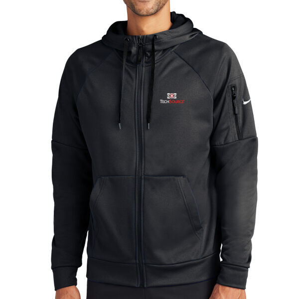 TechSource Embroidered - Therma FIT Pocket Full Zip Fleece Hoodie Thumbnail