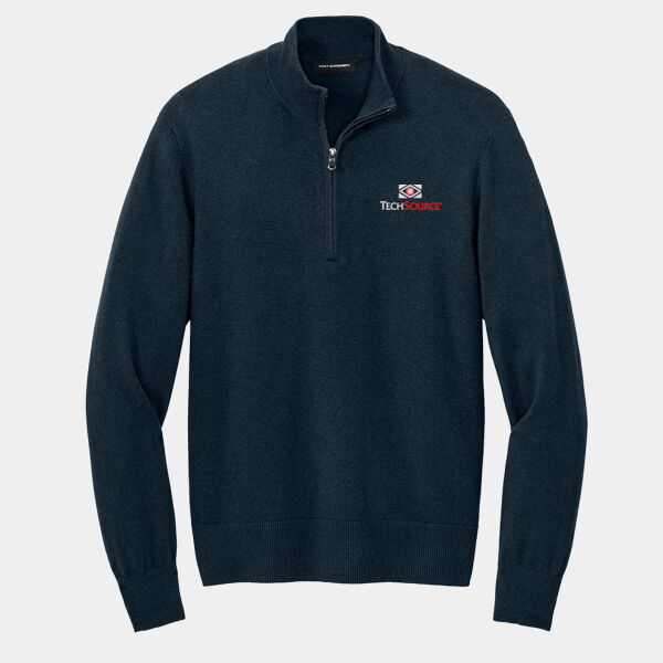 TechSource Embroidered - Easy Care 1/4 Zip Sweater Thumbnail