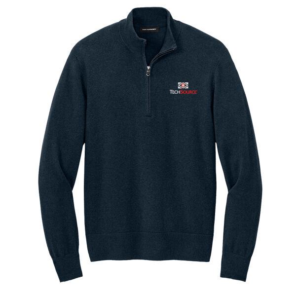 TechSource Embroidered - Easy Care 1/4 Zip Sweater Thumbnail