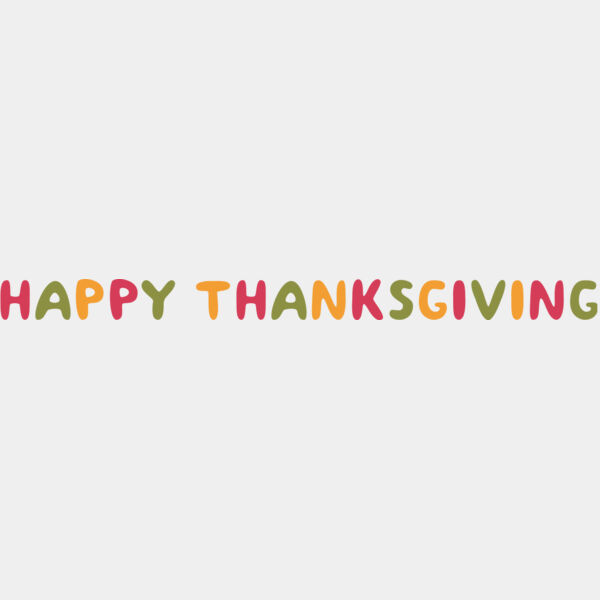 Happy Thanksgiving Text 1 Thumbnail