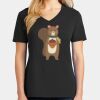 Ladies Core Cotton V-Neck Tee Thumbnail