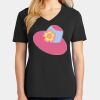 Ladies Core Cotton V-Neck Tee Thumbnail