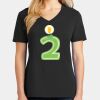 Ladies Core Cotton V-Neck Tee Thumbnail