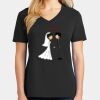 Ladies Core Cotton V-Neck Tee Thumbnail