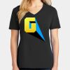 Ladies Core Cotton V-Neck Tee Thumbnail