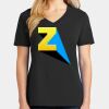 Ladies Core Cotton V-Neck Tee Thumbnail
