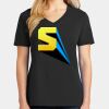 Ladies Core Cotton V-Neck Tee Thumbnail