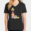 Ladies Core Cotton V-Neck Tee Thumbnail